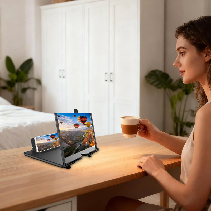 Mobilforstørrer med Blålysfilter – Komfortabel Skjermvisning uten Øyebelastning